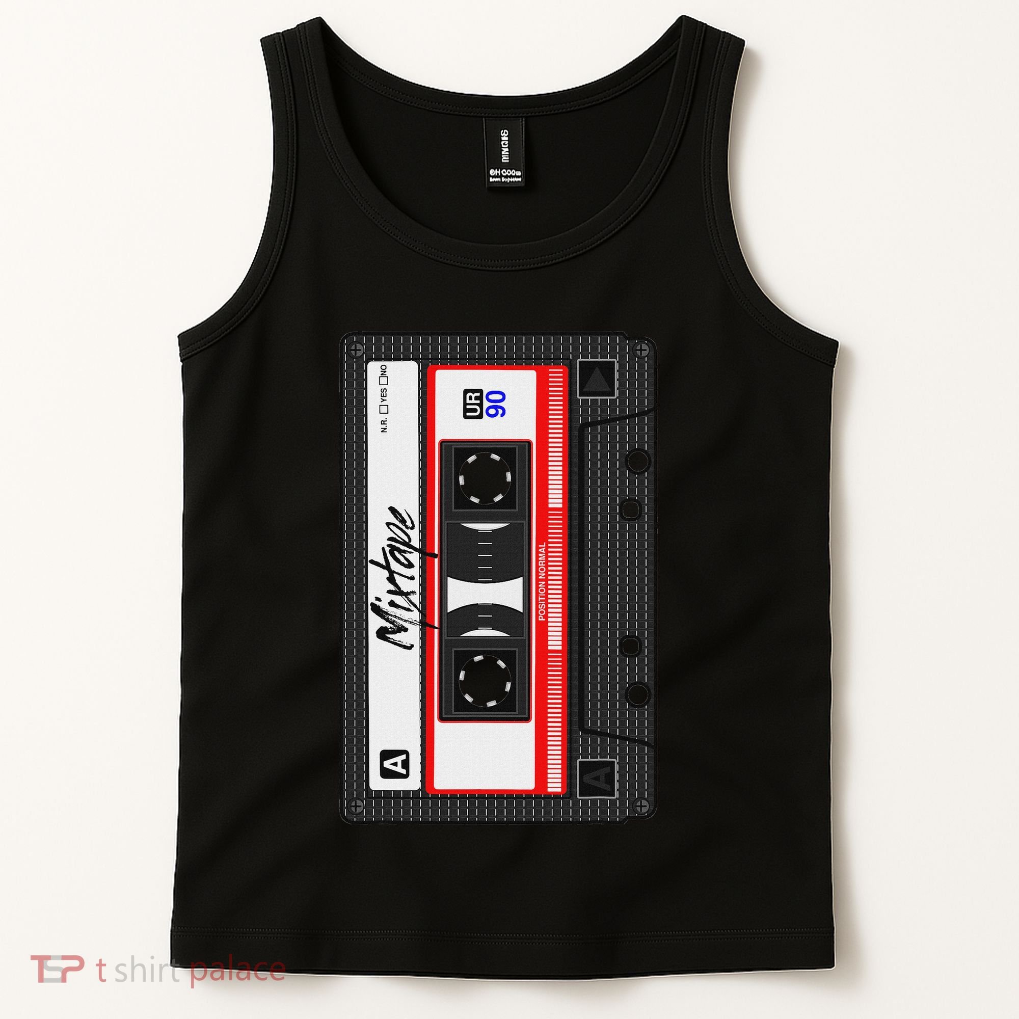 Cassette Tape Music Mix Audio 90s Party 80s Outfit Cassette Tank Top