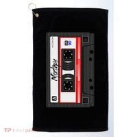 Cassette Tape Music Mix Audio 90s Party 80s Outfit Cassette Golf Towel thumb 0