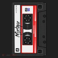 Cassette Tape Music Mix Audio 90s Party 80s Outfit Cassette Golf Towel thumb 3