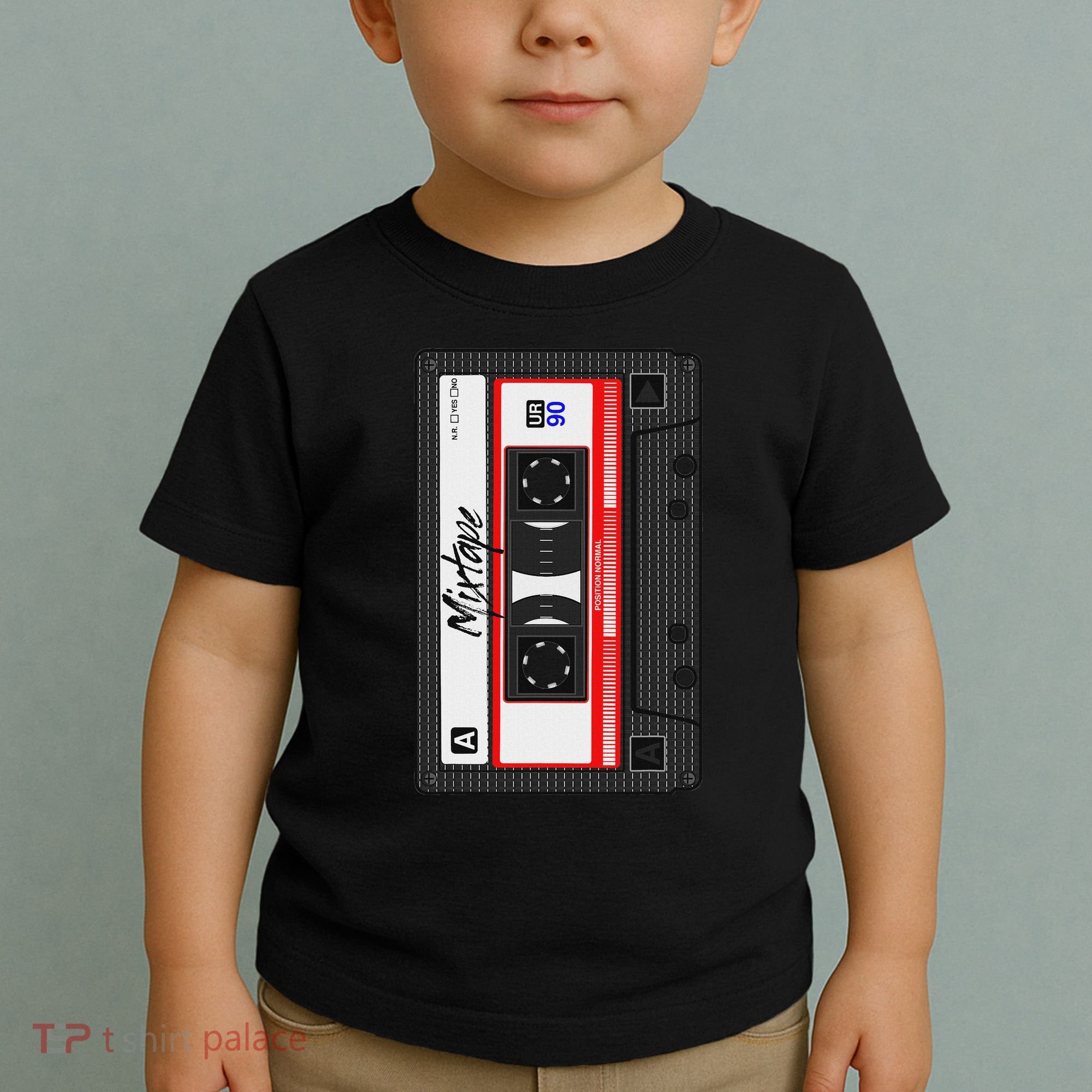 Cassette Tape Music Mix Audio 90s Party 80s Outfit Cassette Toddler T-Shirt