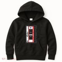 Cassette Tape Music Mix Audio 90s Party 80s Outfit Cassette Kids Hoodie thumb 0