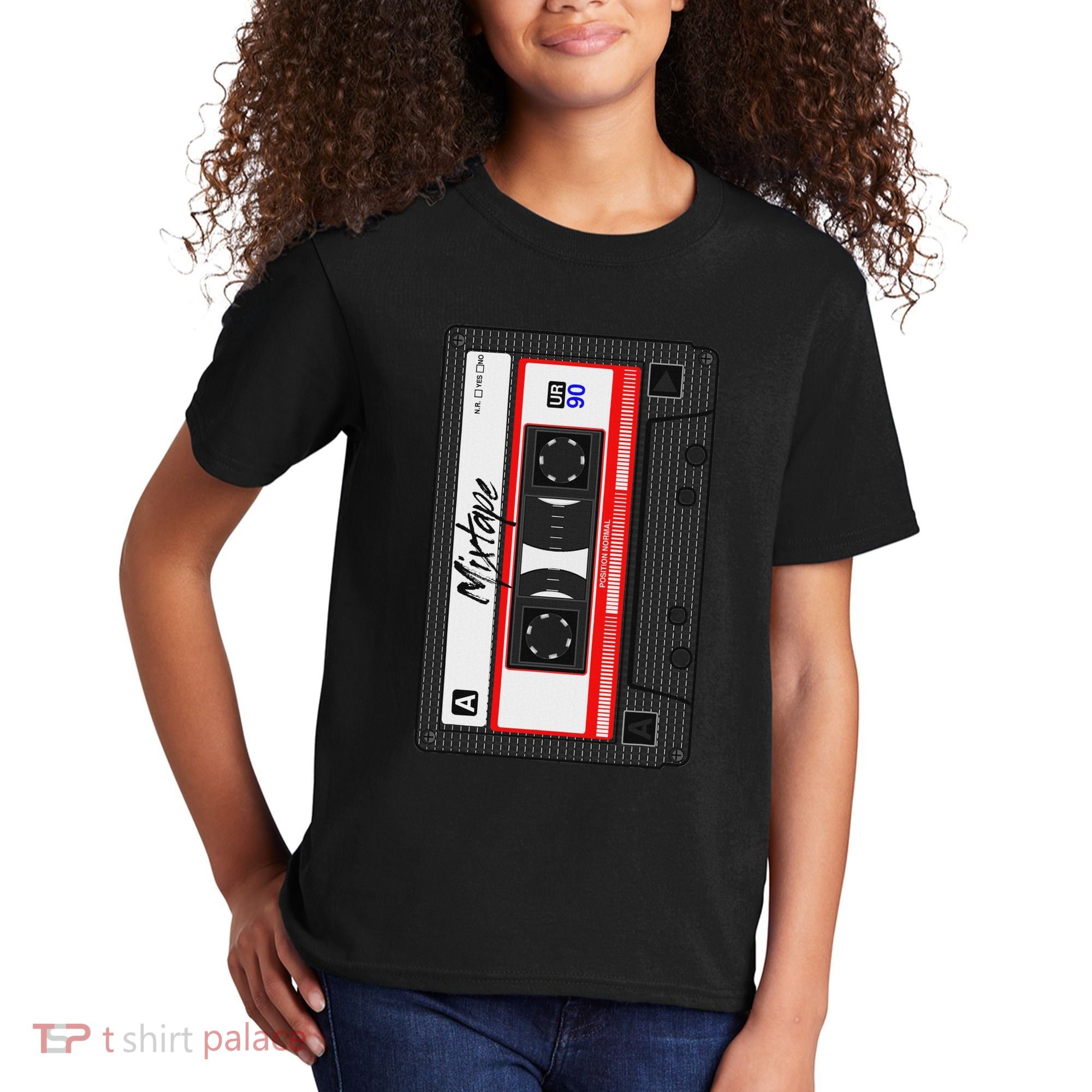 Cassette Tape Music Mix Audio 90s Party 80s Outfit Cassette Kids T-Shirt