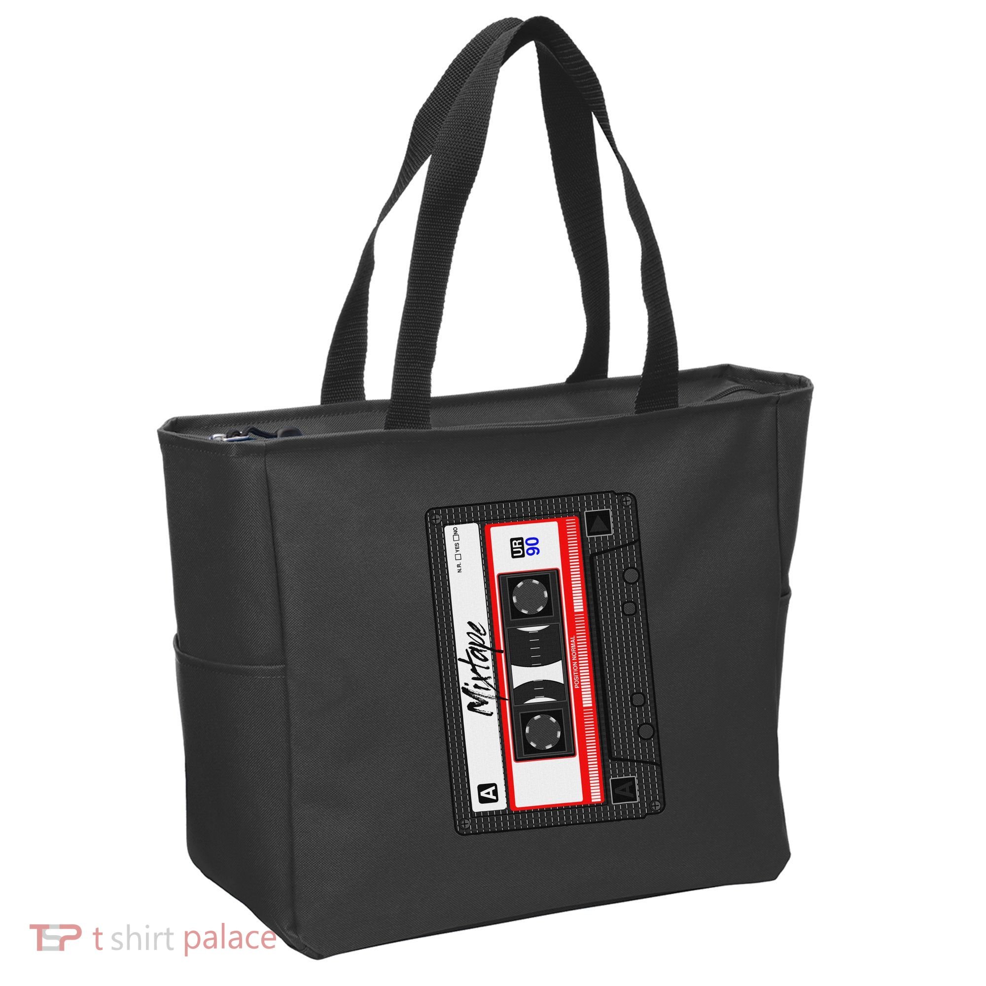 Cassette Tape Music Mix Audio 90s Party 80s Outfit Cassette Tote Bag