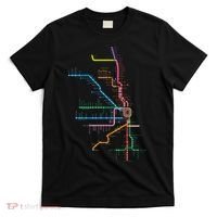 Chicago Trains Map T-Shirt thumb 0