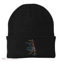 Chicago Trains Map Beanie thumb 0