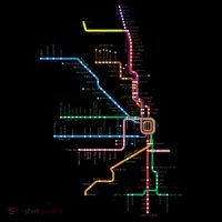Chicago Trains Map Pajama Set thumb 2