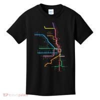 Chicago Trains Map Kids T-Shirt thumb 0
