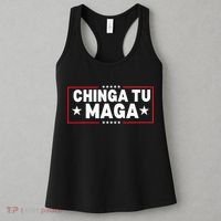 Chinga Tu Maga Election Anti Trump Latino Democrat Kamala Women's Tank Top thumb 3