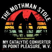 Cryptid The Mothman Stole My Catalytic Converter In Point Women's Hoodie thumb 2