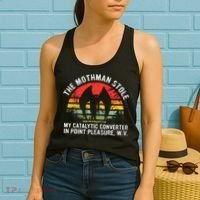 Cryptid The Mothman Stole My Catalytic Converter In Point Women's Tank Top thumb 2