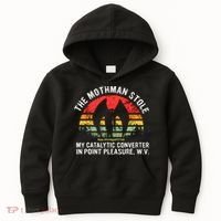 Cryptid The Mothman Stole My Catalytic Converter In Point Kids Hoodie thumb 0
