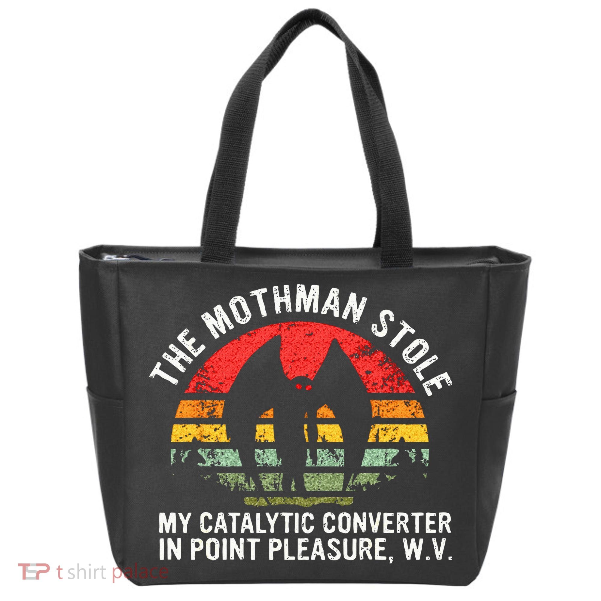 Cryptid The Mothman Stole My Catalytic Converter In Point Tote Bag