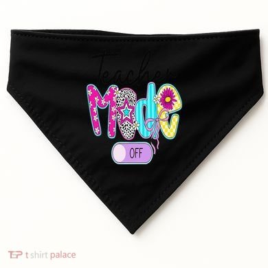 Coquette Teacher Mode Off Class Dismissed Last Day Of USA-Made Doggie Bandana