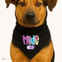 Coquette Teacher Mode Off Class Dismissed Last Day Of USA-Made Doggie Bandana thumb 1