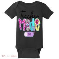 Coquette Teacher Mode Off Class Dismissed Last Day Of Baby Bodysuit thumb 0