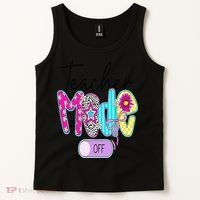Coquette Teacher Mode Off Class Dismissed Last Day Of Tank Top thumb 2