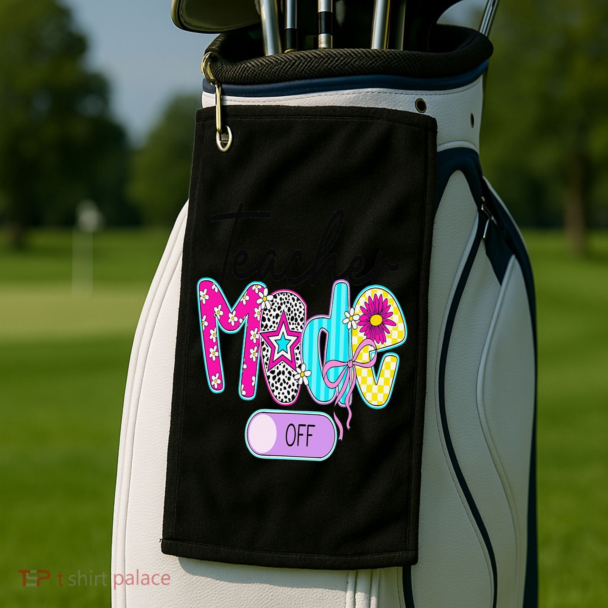 Coquette Teacher Mode Off Class Dismissed Last Day Of Golf Towel