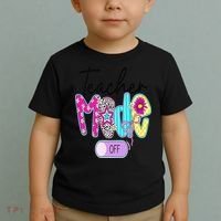 Coquette Teacher Mode Off Class Dismissed Last Day Of Toddler T-Shirt thumb 2