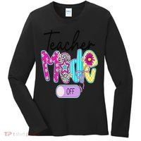 Coquette Teacher Mode Off Class Dismissed Last Day Of Women's Long Sleeve Shirt thumb 0