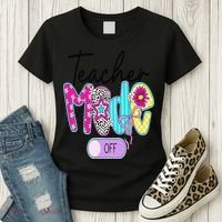 Coquette Teacher Mode Off Class Dismissed Last Day Of Women's T-Shirt thumb 3