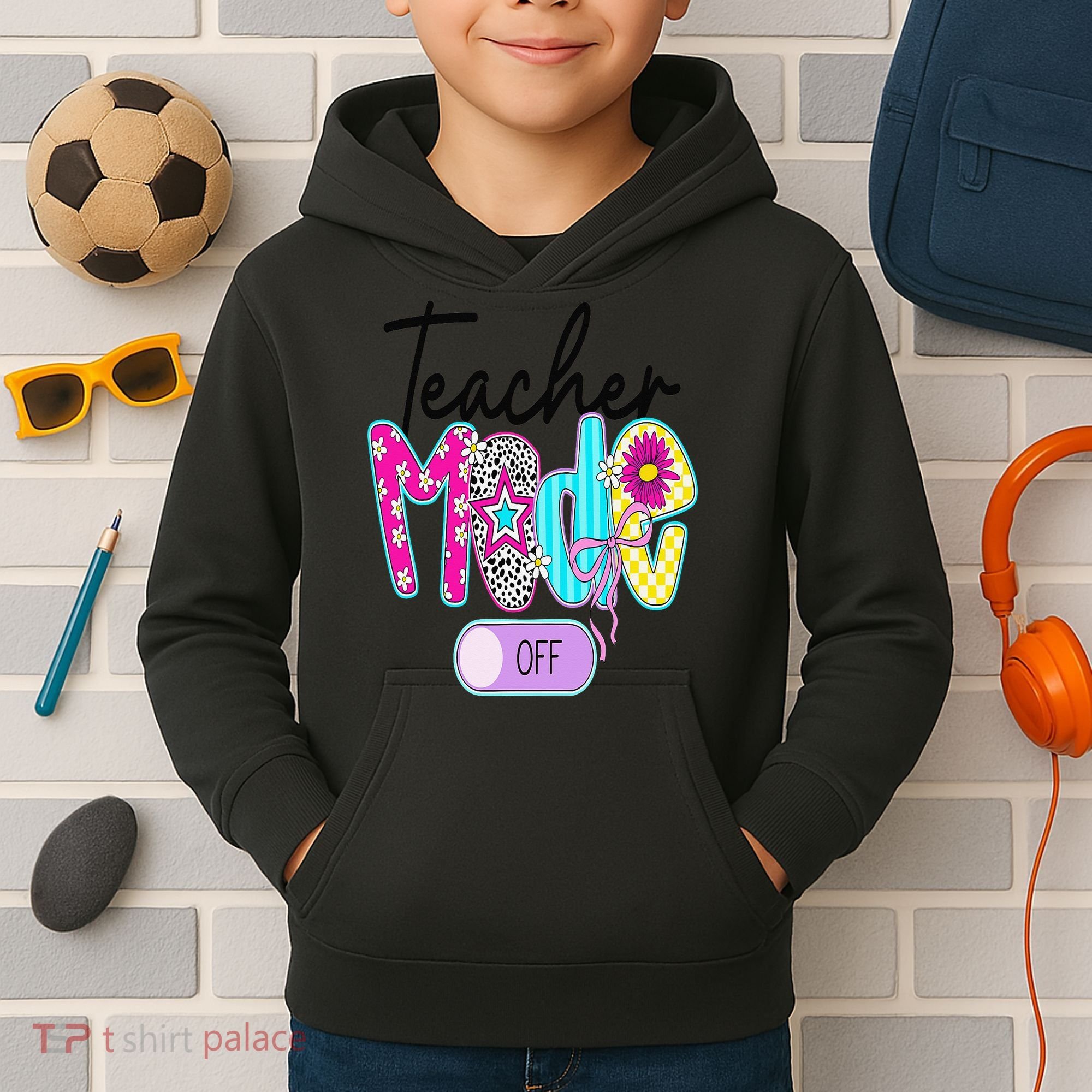 Coquette Teacher Mode Off Class Dismissed Last Day Of Kids Hoodie