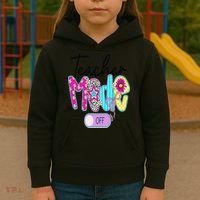 Coquette Teacher Mode Off Class Dismissed Last Day Of Kids Hoodie thumb 3