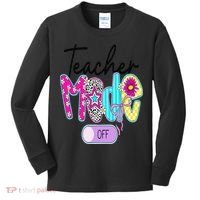 Coquette Teacher Mode Off Class Dismissed Last Day Of Kids Long Sleeve Shirt thumb 0