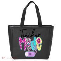 Coquette Teacher Mode Off Class Dismissed Last Day Of Tote Bag thumb 0