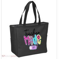 Coquette Teacher Mode Off Class Dismissed Last Day Of Tote Bag thumb 2