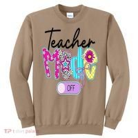 Coquette Teacher Mode Off Class Dismissed Last Day Of Sweatshirt thumb 0