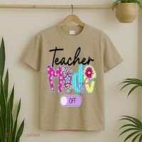 Coquette Teacher Mode Off Class Dismissed Last Day Of T-Shirt thumb 2