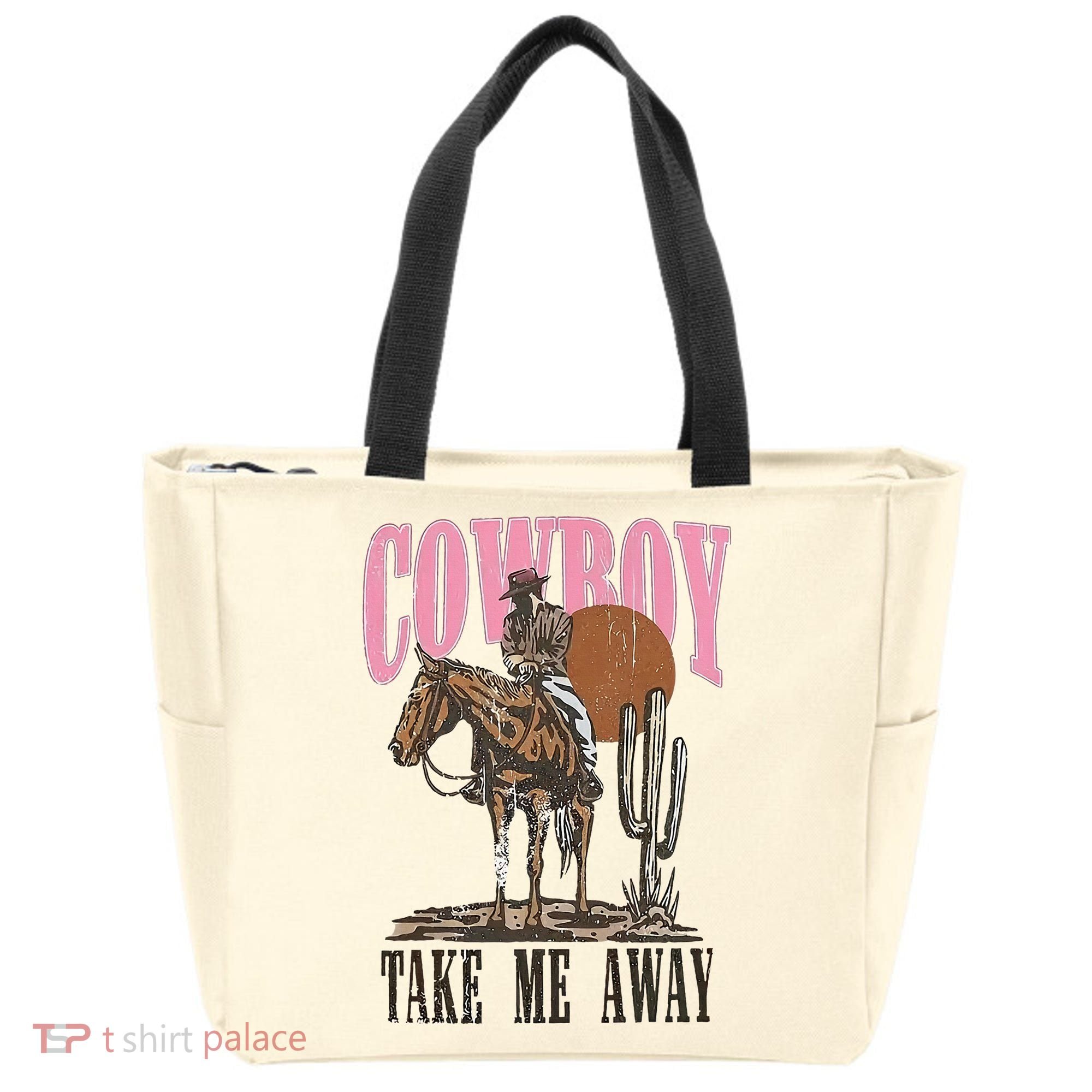Cowboy Take Me Away Tote Bag
