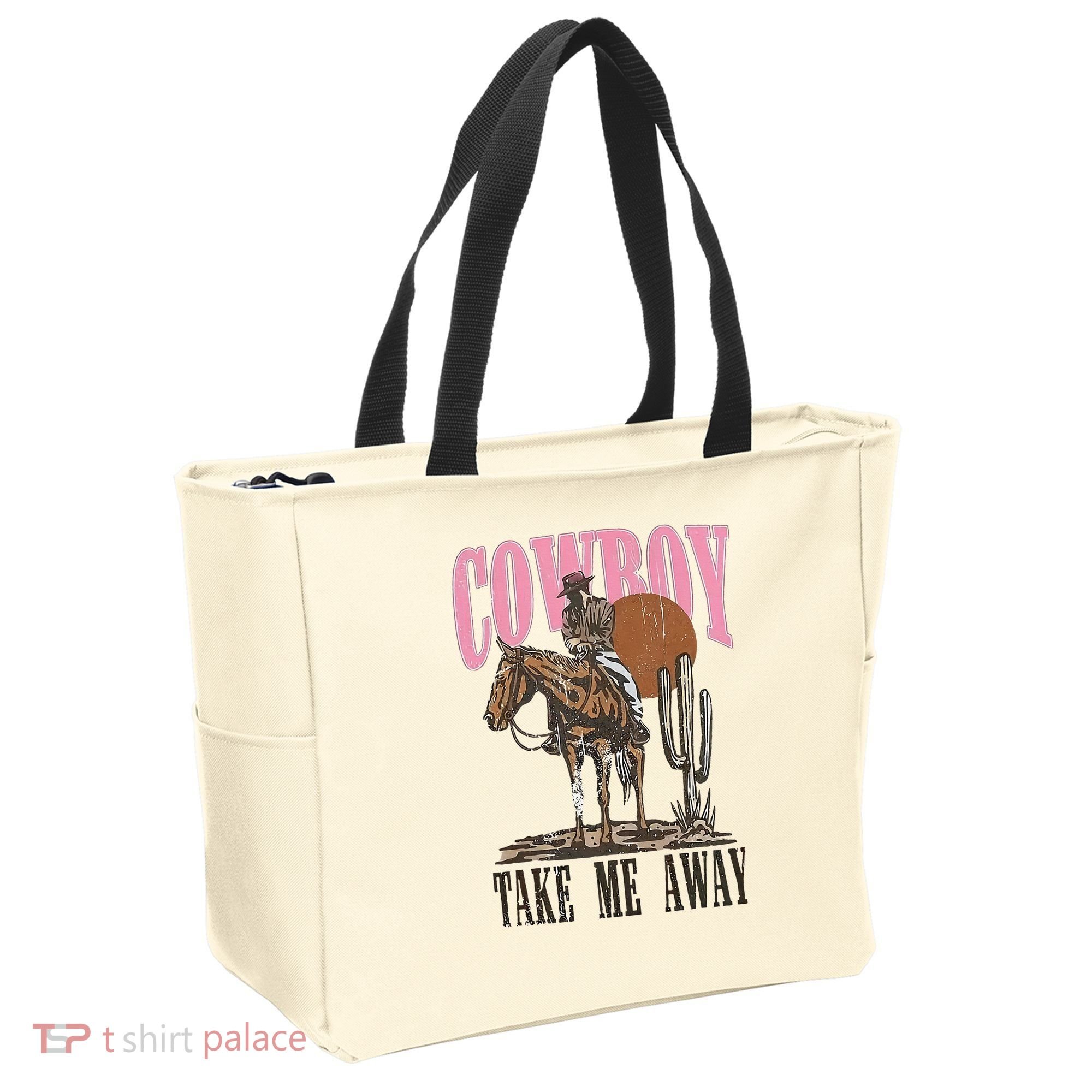 Cowboy Take Me Away Tote Bag
