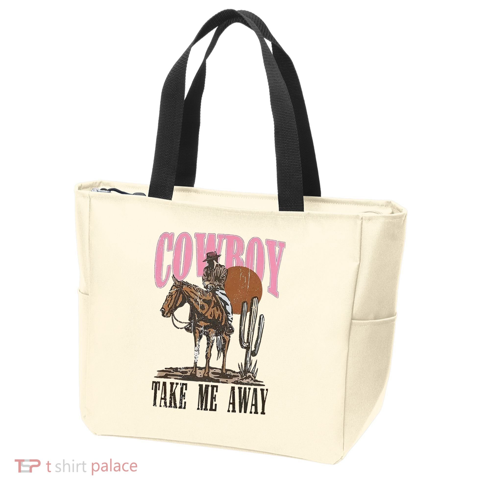 Cowboy Take Me Away Tote Bag