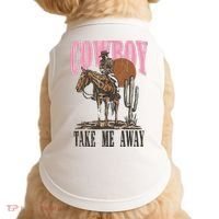 Cowboy Take Me Away Doggie Tank thumb 0