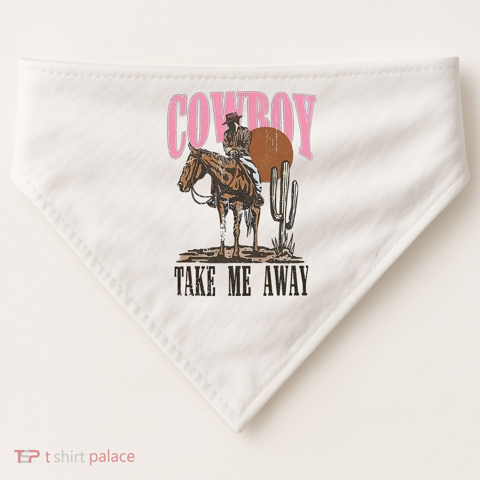 Cowboy Take Me Away USA-Made Doggie Bandana