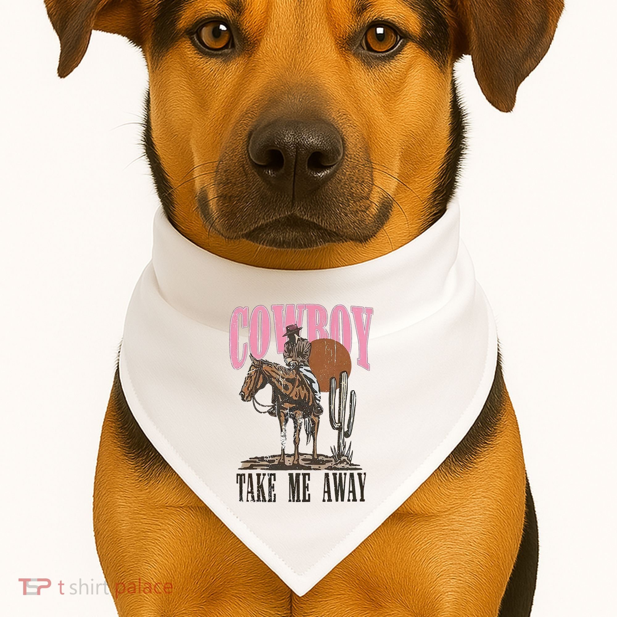 Cowboy Take Me Away USA-Made Doggie Bandana