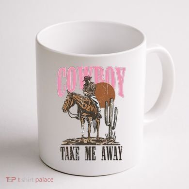 Cowboy Take Me Away Coffee Mug back