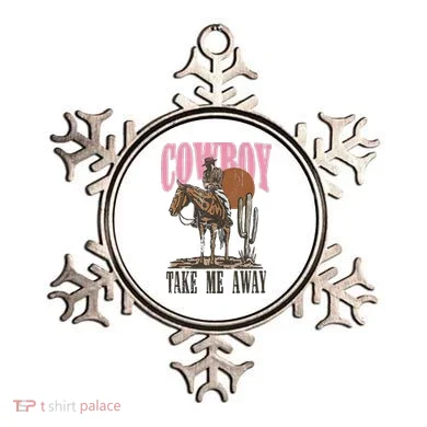 Cowboy Take Me Away Ornament