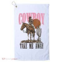 Cowboy Take Me Away Golf Towel thumb 0