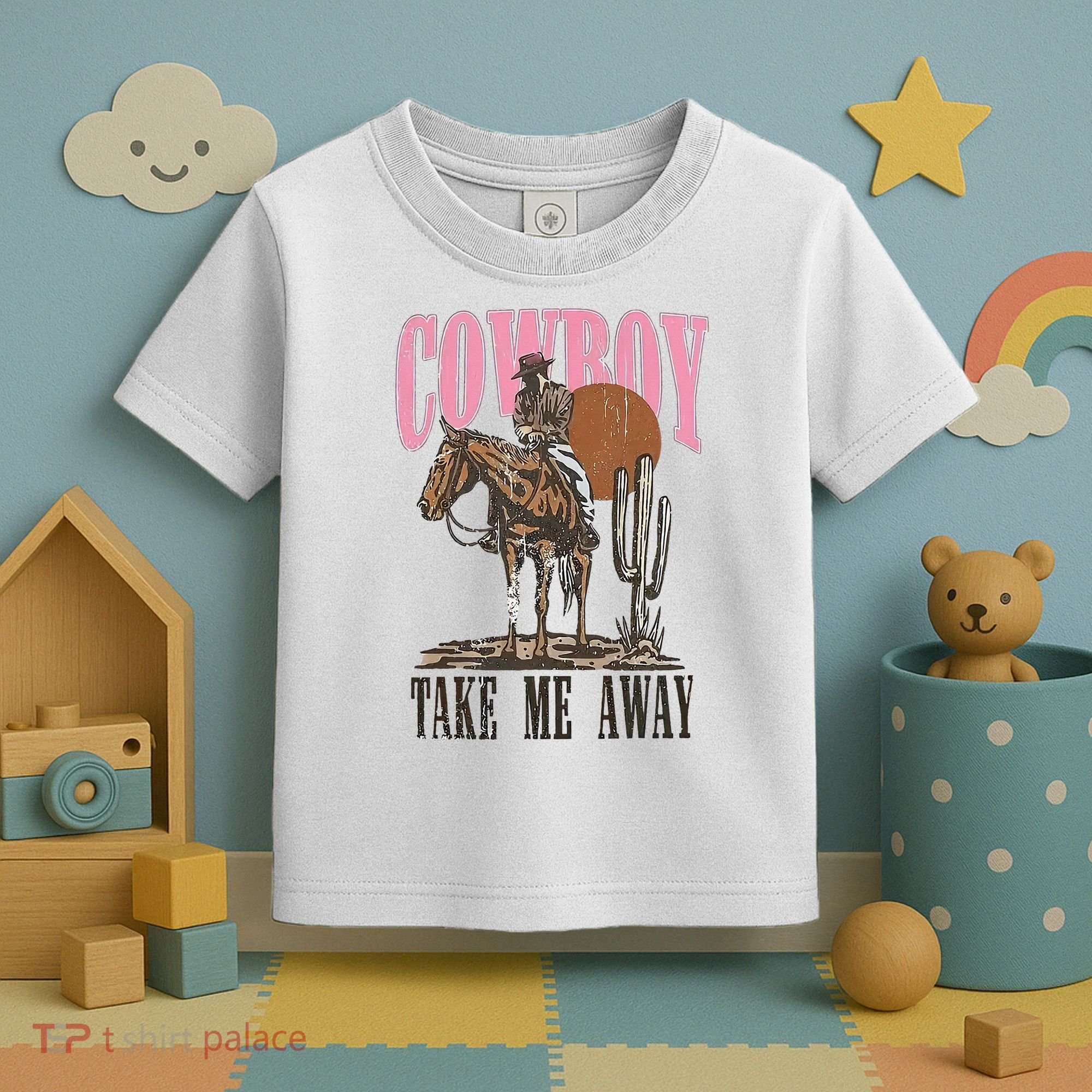Cowboy Take Me Away Toddler T-Shirt