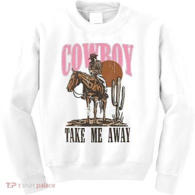 Cowboy Take Me Away Kids Sweatshirt