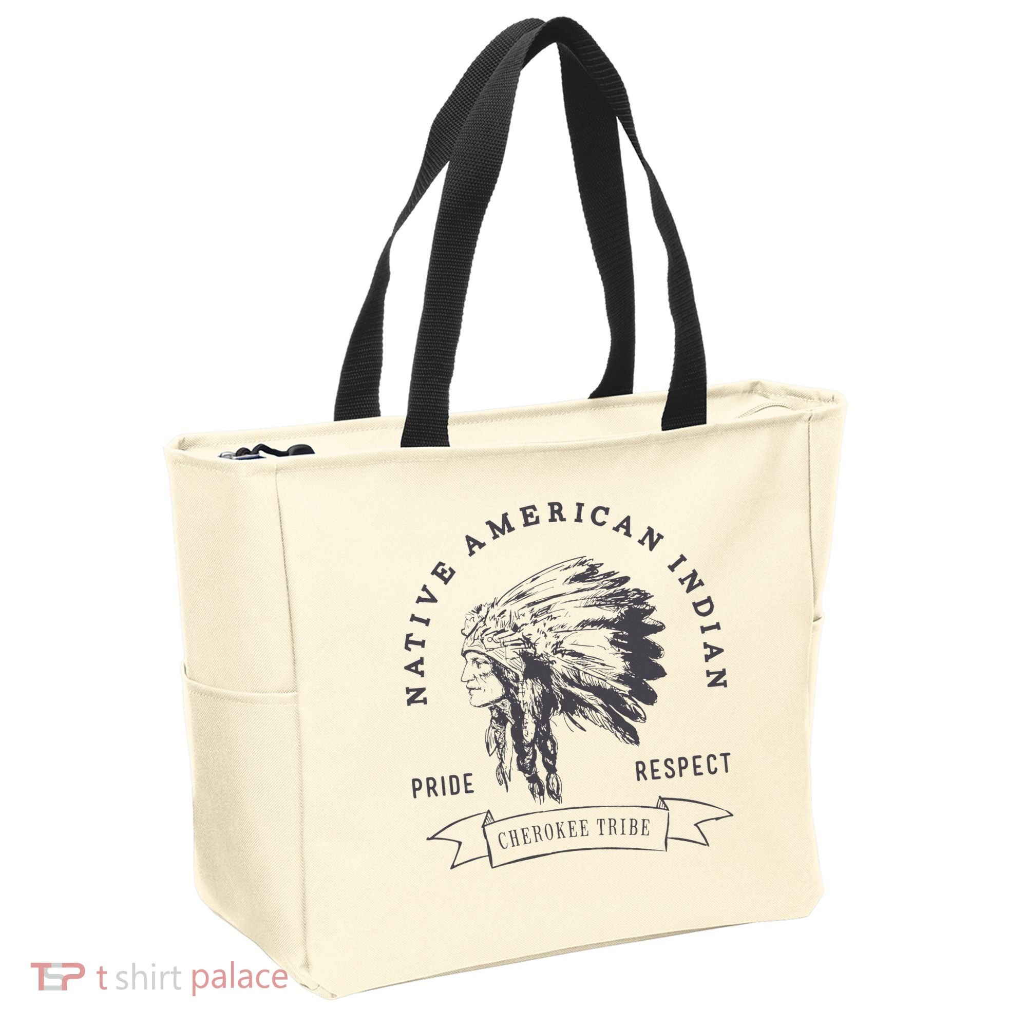Cherokee Tribe Native American Indian Pride Respect Tote Bag