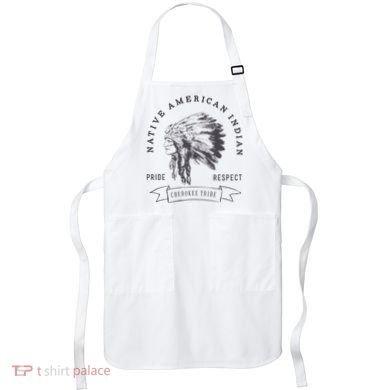 Cherokee Tribe Native American Indian Pride Respect Apron