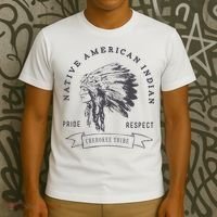 Cherokee Tribe Native American Indian Pride Respect T-Shirt thumb 3