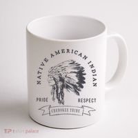 Cherokee Tribe Native American Indian Pride Respect Coffee Mug thumb 1