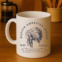 Cherokee Tribe Native American Indian Pride Respect Coffee Mug thumb 4