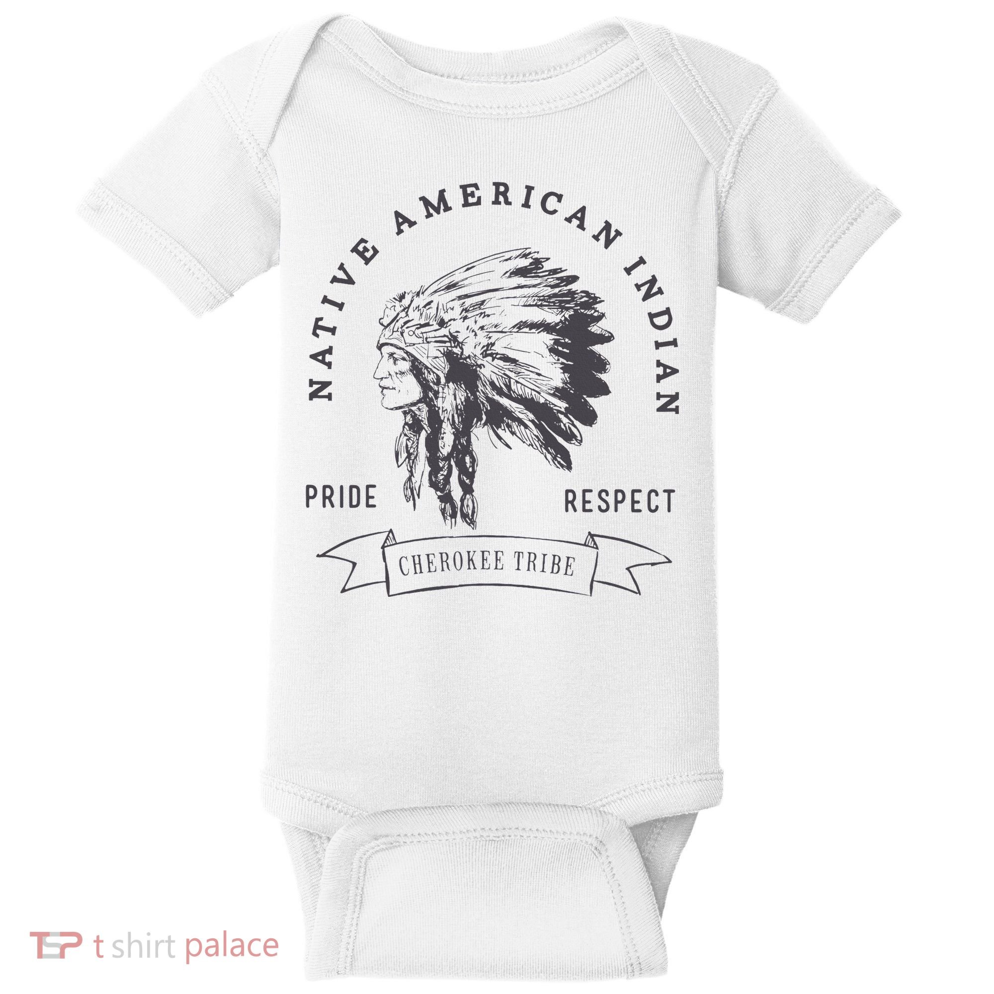 Cherokee Tribe Native American Indian Pride Respect Baby Bodysuit