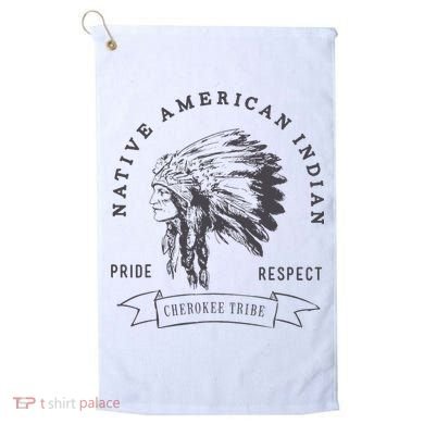 Cherokee Tribe Native American Indian Pride Respect Golf Towel