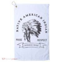 Cherokee Tribe Native American Indian Pride Respect Golf Towel thumb 0